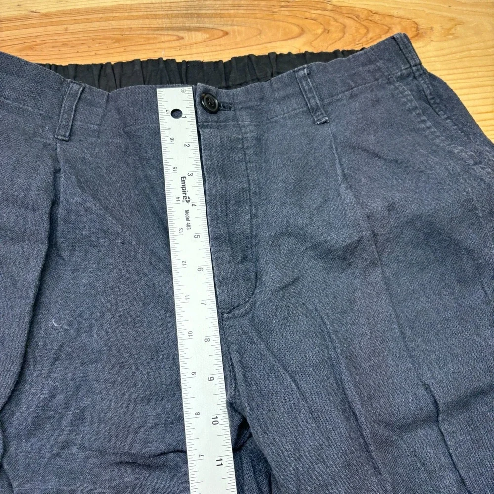 COMM.‎ ARCH Pants Mens 32x29 Blue Navy Linen Trousers made in Japan Size 4